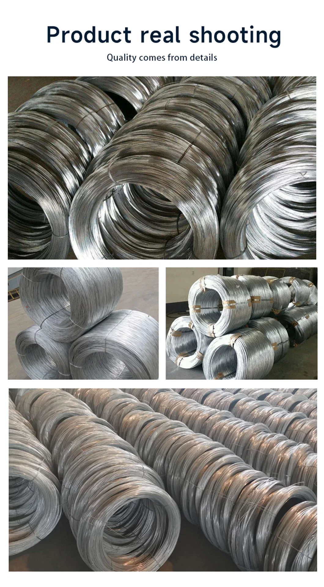 1.0mm 2.5mm Galvanized Steel Spring Wire or for Fishing Net