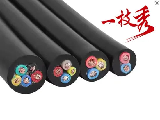 Highly Flexible 1.5mm 3mm 6mm Submersible Pump Cable Low Voltage Waterproof Rubber Sheath 16A Pure Copper Wire for Deep Well Use