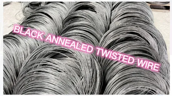 Soft Black Annealed Iron Metal Carbon Steel Binding Tie Wire Rope