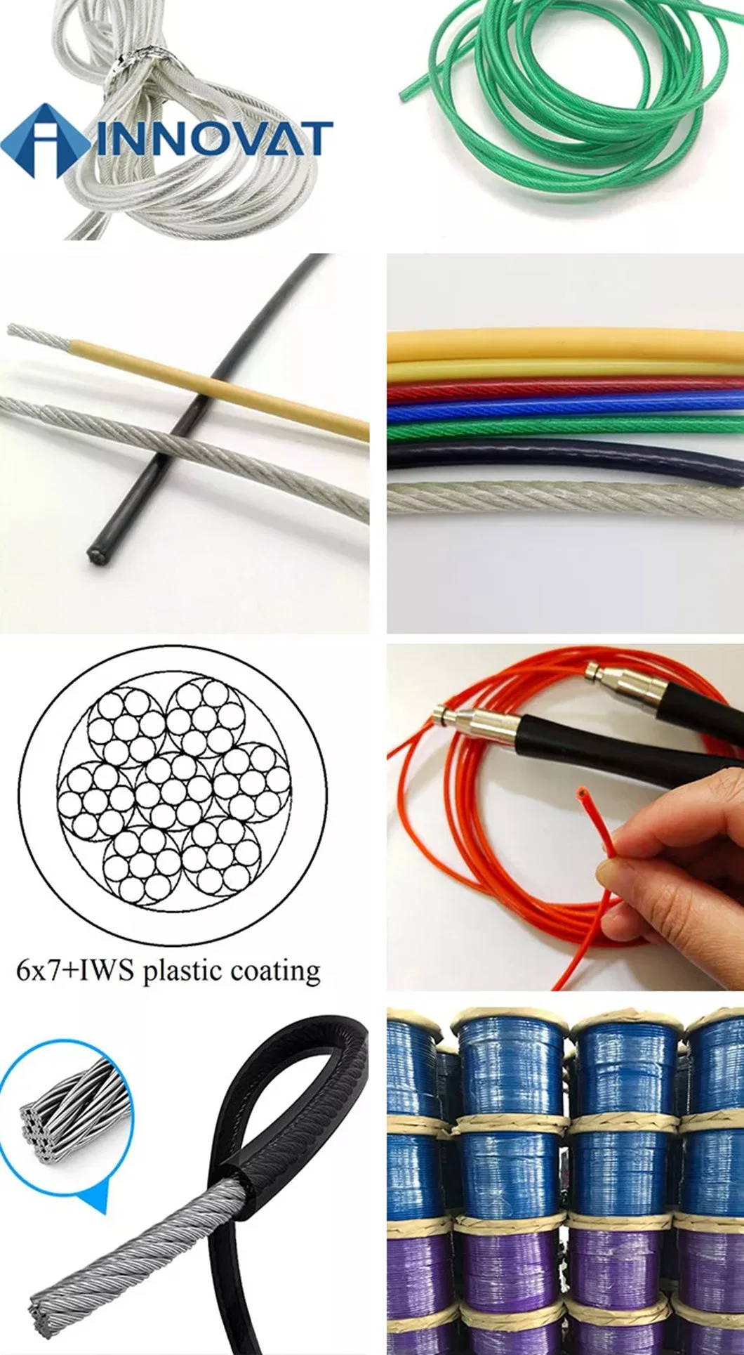 PVC Galvanized Coated Plastic Wire Agriculture and Forestry Protection Coated Plastic Aquaculture Small Coil Coated PVC Wire