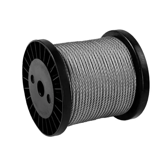 304 7X19 5.0mm Steel Wire Cable for Control or Industrial 