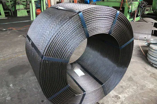 ASTM A416 1X7 Steel Wire PC Strand 15.24mm 12.7mm 1860MPa 1960MPa High Strength Prestressing Steel Strand 