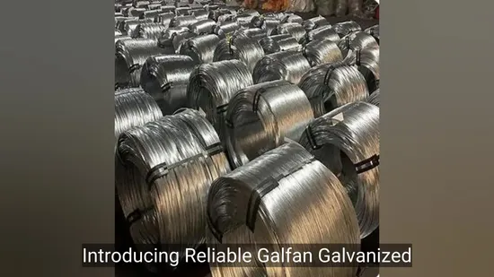 Premium Galfan Coated Steel Wire Strands for Construction Use 